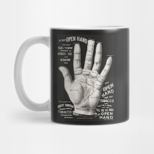 Open Hand Palm Reading Vintage Mug